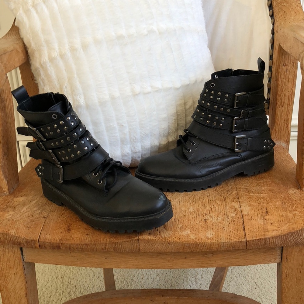 Topshop Biker Ankle Booties